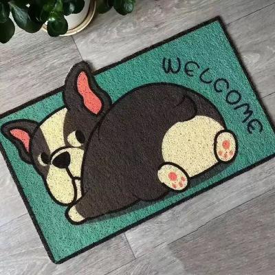 China Modern Cartoon Home Entrance Mats Carpets Blankets For Home Corridor Cat Dog Pet Gamer Non-slip Bath Living Room Floor Stair Kitchen for sale