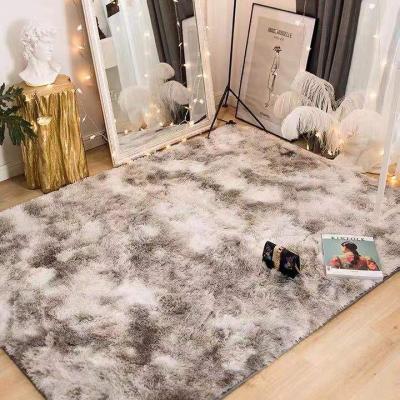 China Modern Simplicity Modern Round/Silk Carpet Covering Artificial Fur Living Room Wool-Plush Square Area Rug Fake Fur for sale