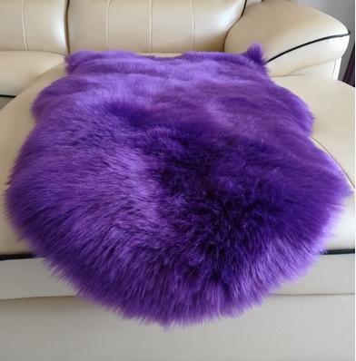 China Washable Soft Plush Plain Color Rabbit Fur Blankets Living Room Decorative Carpet Rug for sale