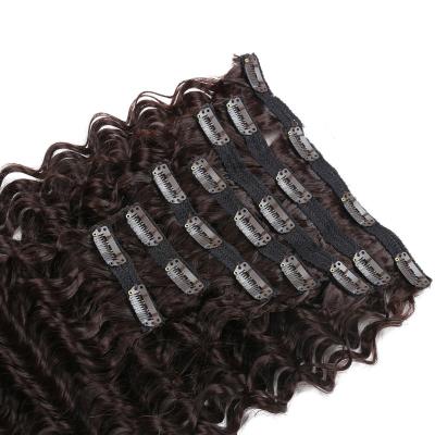 China Straight Brazilian Remy Hair Afro Kinky Curly Virgin JP Clip To Is 100% Kinky Curly Clip In Hair 4C Hair Extensions for sale