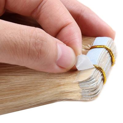 China Factory Best Quality PU 100% Russian Remy Hair Extension Tape Russian Hair Extensions Straight Direct Indian Hair Weft Tape for sale