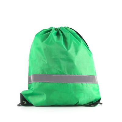 China Factory direct sale waterproof custom logo polyester drawstring travel bag for sale