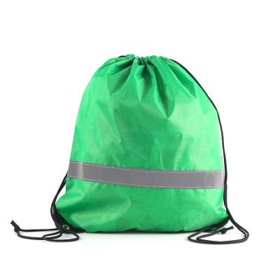 China Waterproof Fitness Polyester Drawstring Backpack Sports Gym Sports Tote Bag for sale