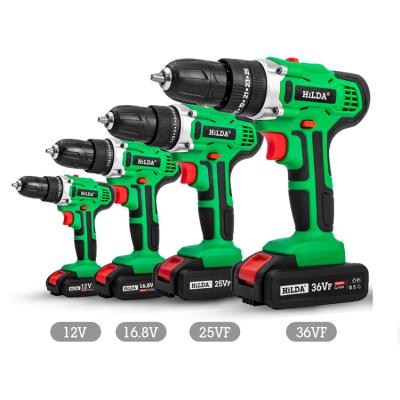 China Electric Mini Drill Cordless Screwdriver Power Household Screwdriver Drill Lithium Battery Double Speed ​​Tools Cordless Drill for sale