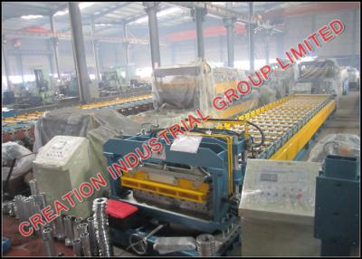 China Professional Aluminum Coil Roof Tile Roll Forming Machine 3.5m/min for sale