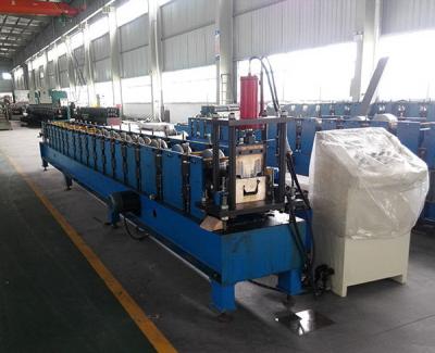 China Prepainted Steel Square Profile Gutter Roll Forming Machine Thickness 0.4-0.7 mm for sale