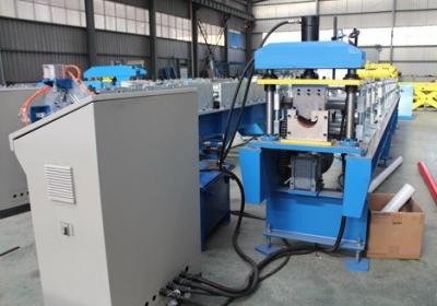 China Steel Round Profile Rain Water Gutter Sheet Roll Forming Machine with Auto Cutter and Metal Rollformer for sale