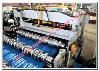 China Aluminum Corrugating Roof Tile Roll Forming Machine for Traditional Normal Step Tile Roofing Sheet for sale