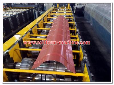 China Round Profiled Aluminium & Steel Roof Ridge Capping Sheet Cold Roll Forming Machine en venta