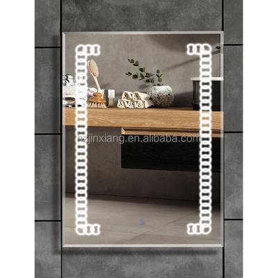 China 2-Face 5mm Silver Smart Mirror Touch Screen Led Bathroom Wall Mirror for sale