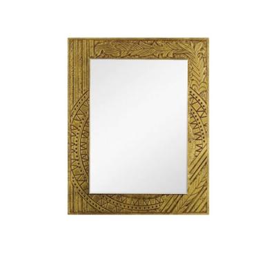 China Double Arm Extend Wall Mounted Decorative Oval Bathroom Antique Waterproof Gold Framed Mirror for sale