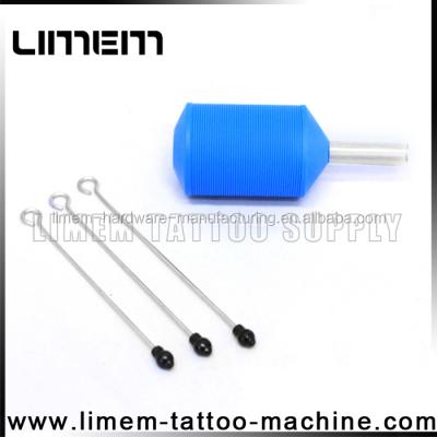 China Good Quality 1 Inch Permanent Disposable Blue Silicone Grip Needle Cartridge Tattoo Silicone for sale