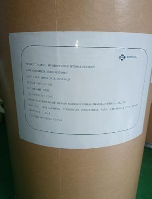 China Hydroxyzine hydrochloride   CAS：2192-20-3  GMP  (Drug Manufacturing license) for sale