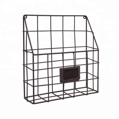 China Universal Multifunctional Wall Mounted Wire Basket Mail Organizer for sale