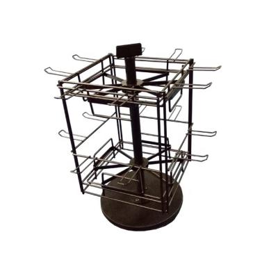 China Rotating Rotating Metal Worktop Hook Accessories Display Stand for sale