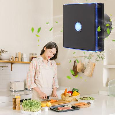 China LED Light Effect During Activation Hot Sale Luxurious Design 4 Inch Fan With Timer Air Exhaust Fan For Kitchen Overrun Timer for sale