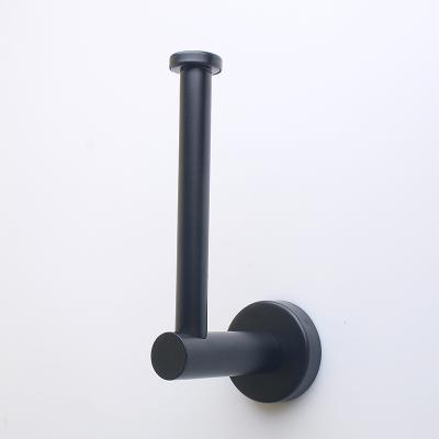 China Modern Recycled Black Materials Roll Holder Paper Holder Recycled Hanging Toilet Paper Holder for sale