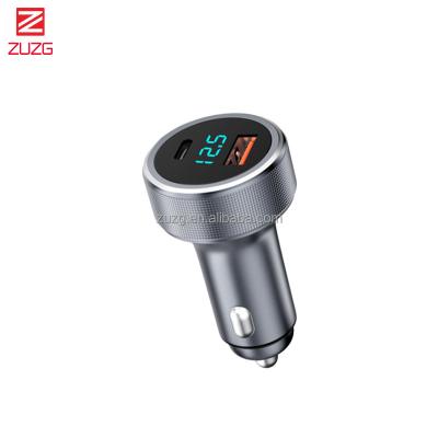 China Mobile Phone/Tablet/MP3/MP4/other USB Device Fully Compatible 22.5w Palladium Aluminum Alloy Car Phone USB Fast Charging Charger for sale