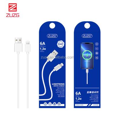 China Usb Charger Cord Cable For iPhone ZUZG 1.2m Micro USB Cable Lightning Cable Phone Charger/TypeC Charger Tie Down Fast Charging Cable With Data Sync for sale