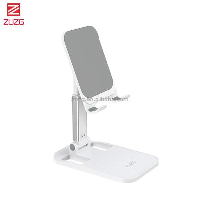 China ZUZG Adjustable Foldable Phone Stand for Desk - Adjustable Height Phone Holder Cradle Dock for iPhone 14 pro Max Plus for sale