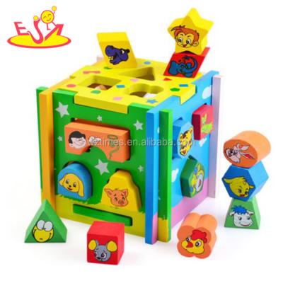 China Bring Merry To Wholesale Children Kids Wooden Education Toy With Shape Sorter W12D016 for sale