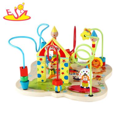 China Bring Merry To The Hottest Funny Kids Circus New Design Wooden Bead Maze Toy For Kids Ages 1&W11B155 for sale