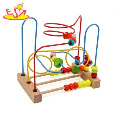 China For Wholesale Best Selling Educational Wooden Baby Toy Wooden Action Ability Kids Labyrinth Children's Training Maze Toy W11B098 for sale