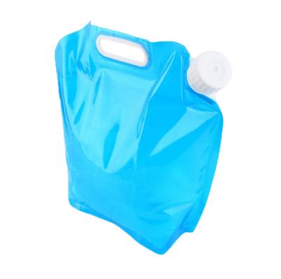 China Sustainable Plastic Outdoor Water Bag 5L Bpa Free Collapsible Alkaline Water Bags For Drinking for sale