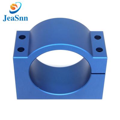 China Aluminum CNC Machining Parts Cleaning CNC Machining Service Anodized Blue CNC Machining Bracket for sale