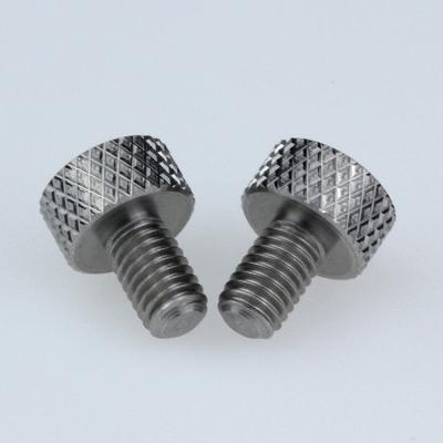 China Pan Adjustment Knob 8-32 Hand 303 Stainless Steel Knurled Thumb Screw For Adjustment Knob for sale