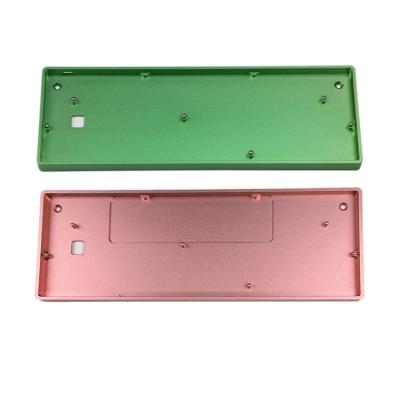 China Aluminum CNC Keyboard Custom Service 96 60 65 Spinning CNC Machining Aluminum Mechanical Gaming Keyboard Case Backplate for sale