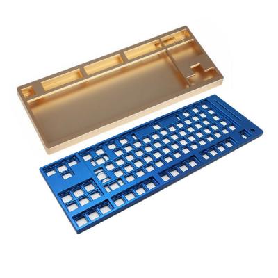 China Custom Manufacturer Aluminum Mechanical Anodized Cnc Machined Aluminum Keyboard Cover Frame CNC Keyboard Machining Parts for sale