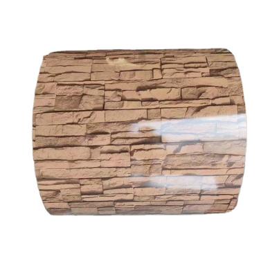 China Forms Building Wall Quality PPGI Customized Brick Pattern Steel Coil for sale