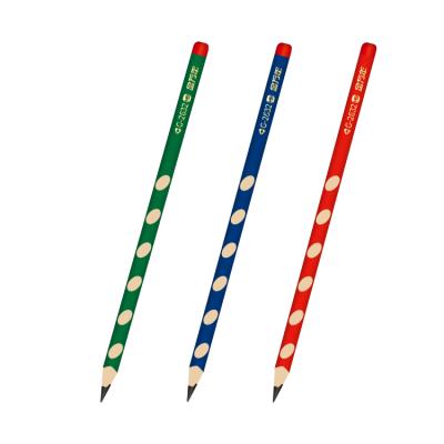 China office & Promotional School Pencil Kids Stationery Set Durable Genvana G-2632 HB Logo Custom Hole Wooden Pencil For Drawing for sale