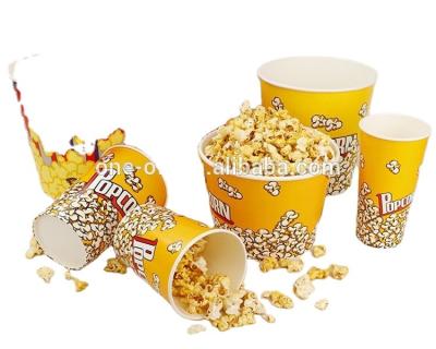 China Disposable Disposable Popcorn Cup For Movie Theater Paper Cup Container for sale