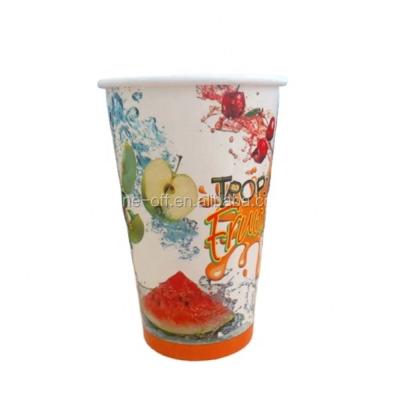 China Customized Disposable Stock Cold Drink 16OZ Paper Coffee Cups Paper Cup Container for sale