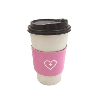 China Customized 18 Logo PE Coated Disposable Coffee Paper Cups Customized Eco-friendly Wholesale Disposable Paper Cups With Sleeve for sale