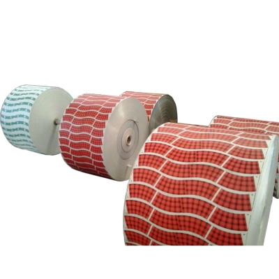 China High quality waterproof pe coated logo printing paper roll paper fans for paper cup for sale