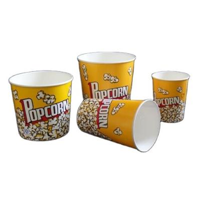 China 32oz 46oz 64oz 130oz Food Grade Disposable Popcorn Paper Popcorn Bucket Paper Cups for sale