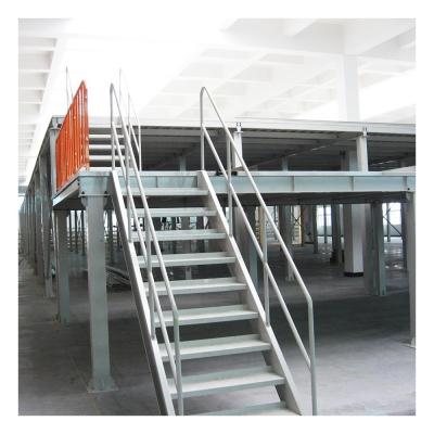 China Warehouse Multi-level Mezzanine Flooring with RAL System and 300-1500kgs/sqm Weight Capacity for sale