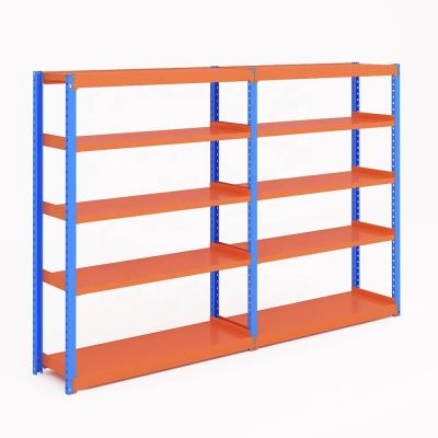 China Heavy Duty and Sturdy 2 Bay 5 Tier Storage Boltless Shelving Rack for Industrial Needs for sale