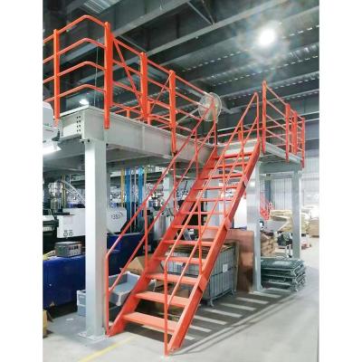 China Commercial Building Mezzanine Floor with Customized Depth and 500 kg Load Capacity for sale