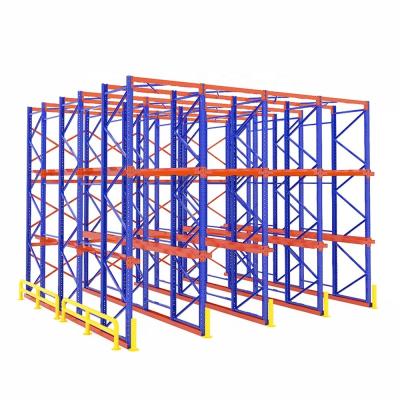 China Last-out FILO 5 Pallet Deep 3 Pallet High Warehouse Storage Pallet Rack Drive in Racking System for sale