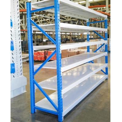 China Industrial Warehouse Storage Long Span Metal Shelf with 500kg Load Capacity per Layer for sale