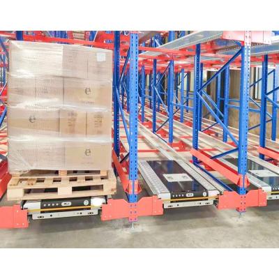 China Blau/Orange/Gelb/Grau Schwerlast-Shuttle-Rack-System mit 1500 kg Tragfähigkeit zu verkaufen