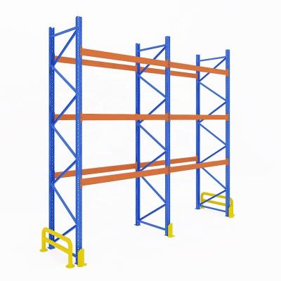 China 800-1500mm Depth Warehouse Storage Heavy Duty Pallet Racks with Front and End Protector for sale