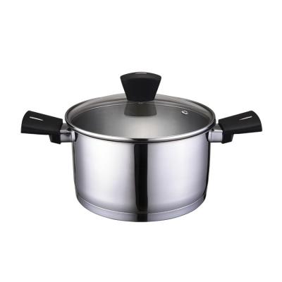 China Sustainable ASD Kitchen Noodle Cooking Stock Pots Stainless Steel Soup Pot With Lid for sale