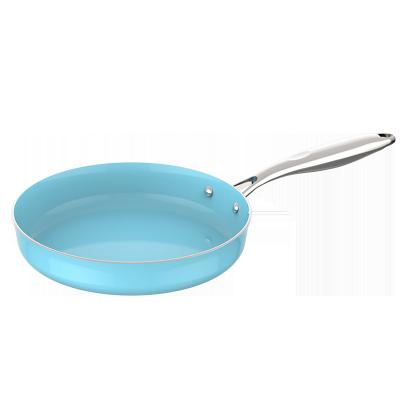 China Europe ASD Cookware Brand Manufacturers Kitchen Cooking Set 20 24 Tilt Blue 28cm Aluminum Pans Frying Frying Pan Non Stick for sale