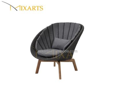 China Modern Stylish Design Gray Garden Sofa Chair Water Resistant Fabric for sale