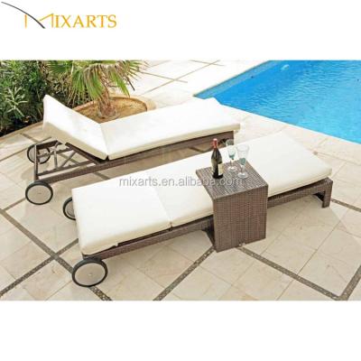 China Patio\Garden\Outdoor Hot Furniture\Hotel\Beach Garden Top Selling Design Set Bed Outdoor Folding Bed Outdoor Day Furniture Rattan for sale